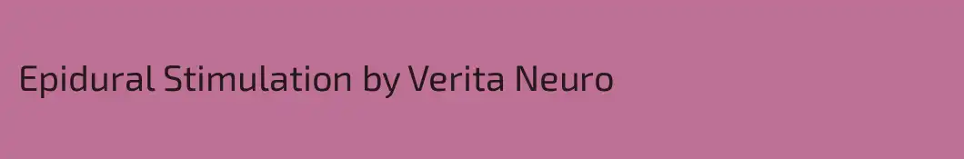 Epidural Stimulation by Verita Neuro